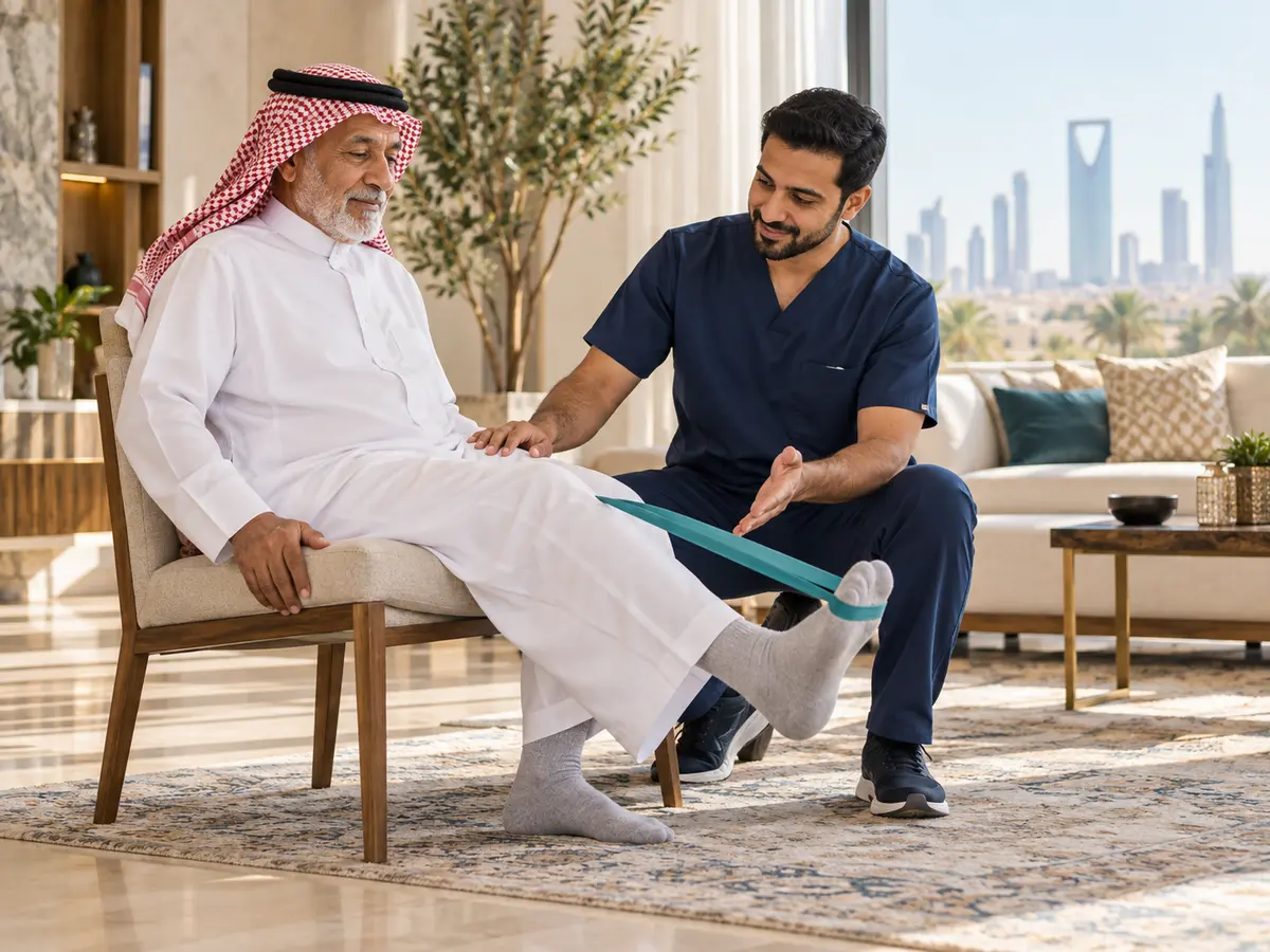 علاج طبيعي لكبار السن بالمنزل