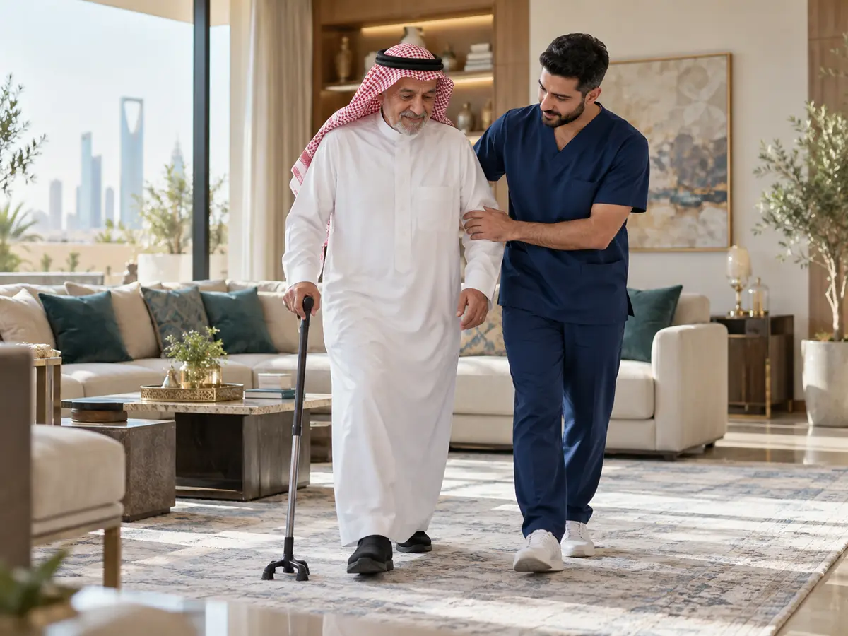 تأهيل المشي والتوازن بعد الجلطات في المنزل
